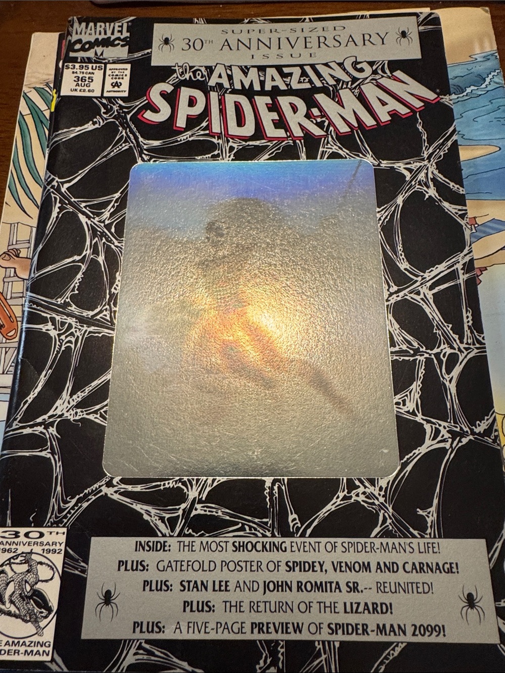 Marvel The Amazing Spider-Man Black & Silver Holographic Cover